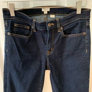 J.Crew Factory dark rinse skinny jeans Sz 27/28